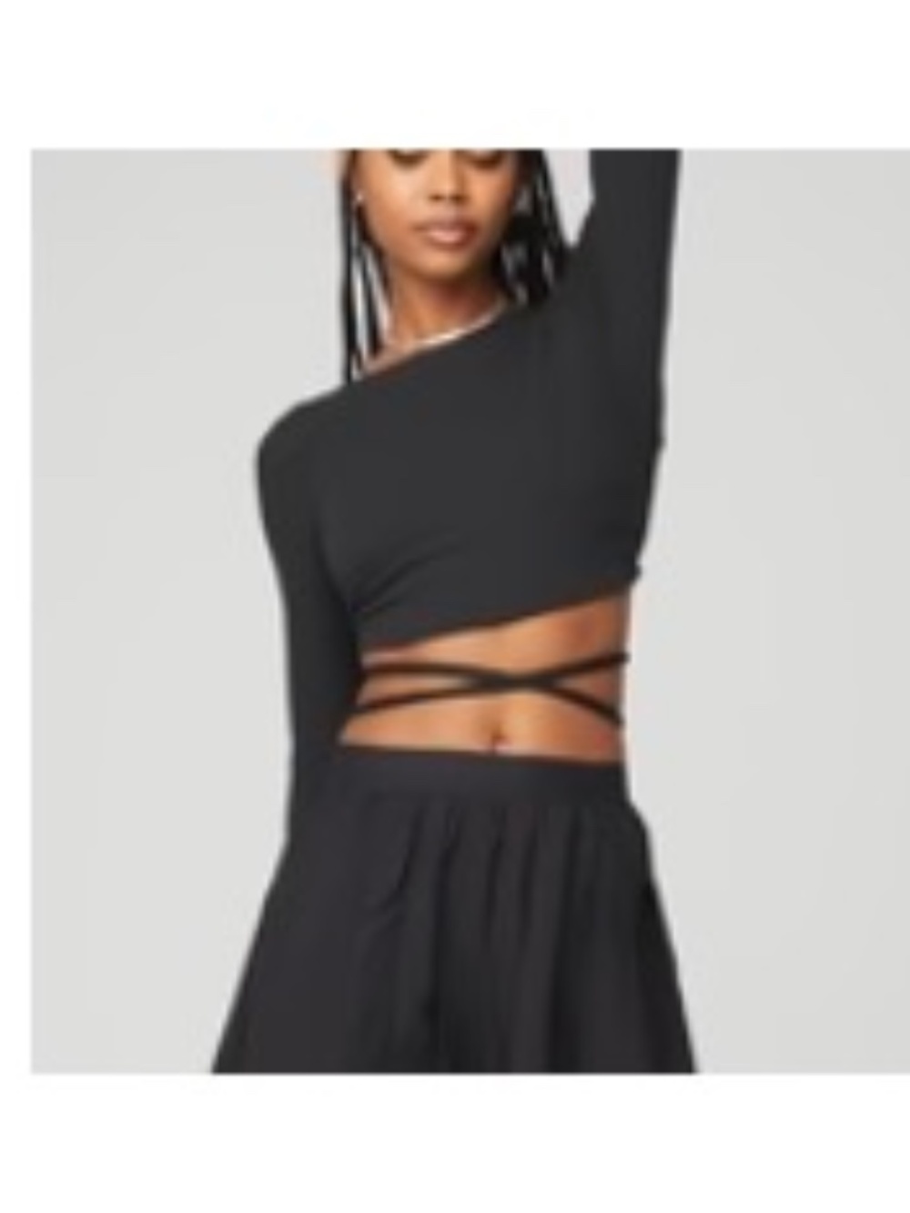 Alo Ribbed Manifest Long Sleeve (Small)